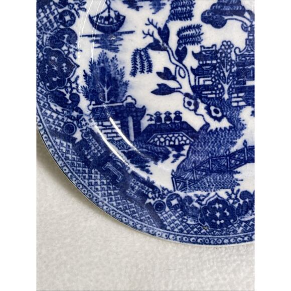 Bread Plate 6” Blue Willow Porcelain Made In Japan EUC - Picture 4 of 5